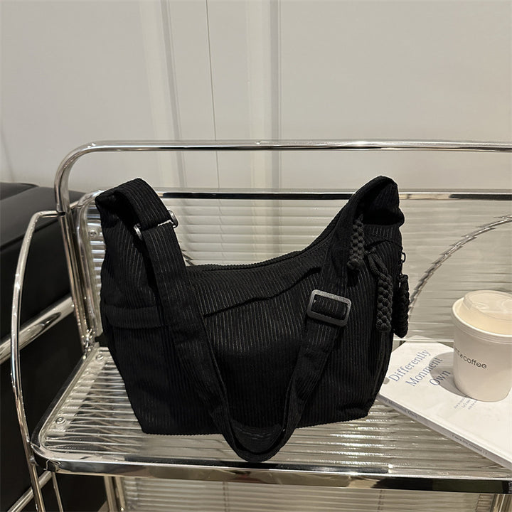 Eco-Friendly Ribbed Crossbody Bag Kalsten
