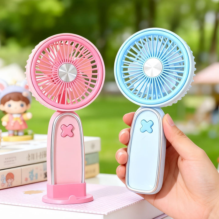 Women's Portable USB Fan with Rotatable Head and Charging Function Kalsten
