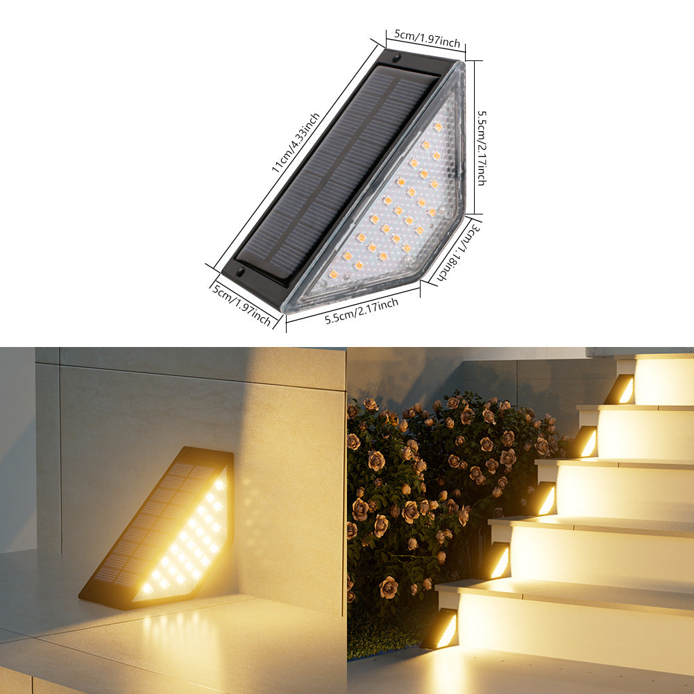 Triangular Solar Powered LED Corner Step Light Kalsten