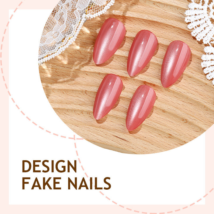 High-quality artificial nail set with shimmering finish Kalsten