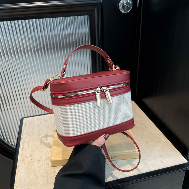 WoChic Leather and Fabric Crossbody Bag Kalsten