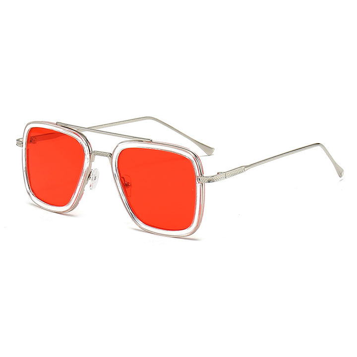Women's fashionable square sunglasses with glamorous metal frame Kalsten