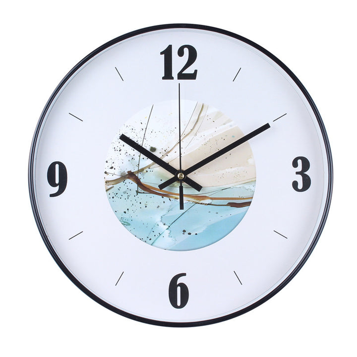 Wall clock with elegant leaf pattern Kalsten