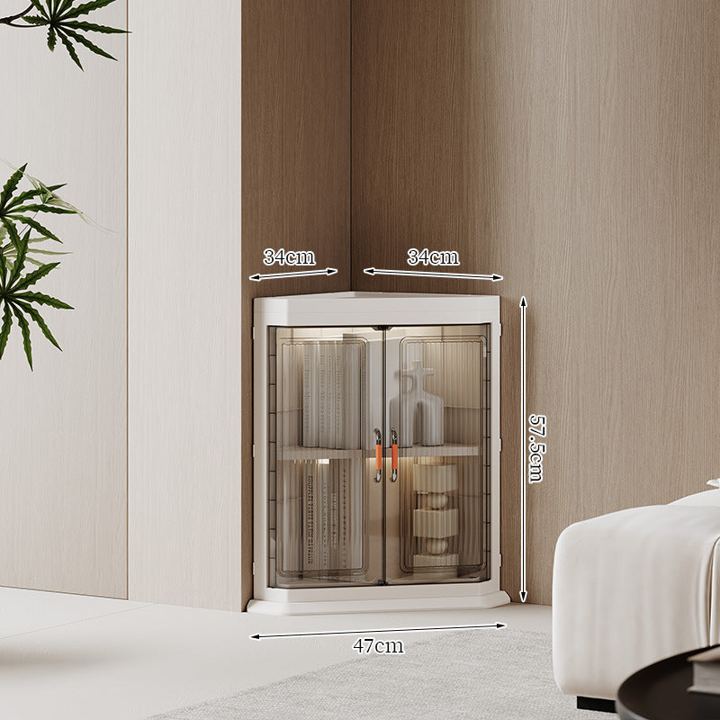 Corner Display Storage Cabinet Kalsten