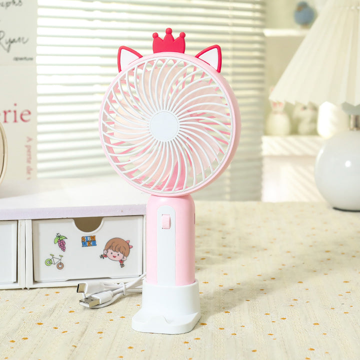 Women's Portable Hand Fan with Playful Animal Design Kalsten