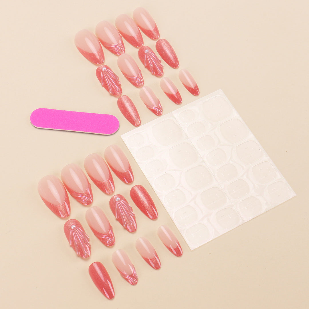 Elegant Artistic Press-On Nail Design Kalsten