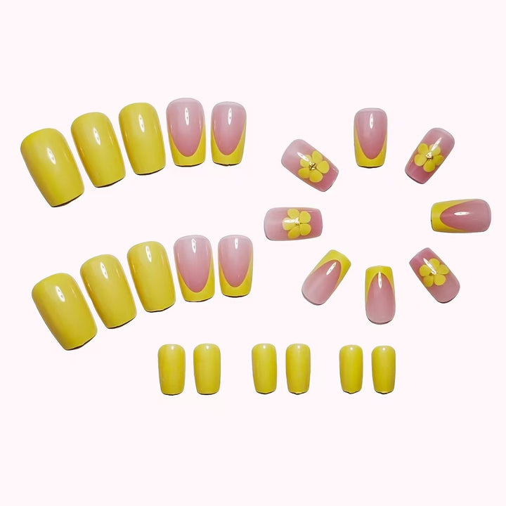 Artistic Floral Design Nail Set