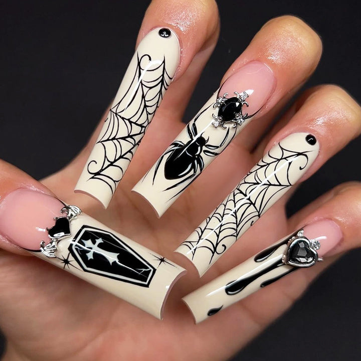 Gothic Style Press-On Nails Set Kalsten
