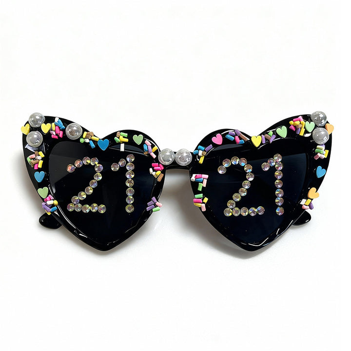 Fun Heart-Shaped Celebration Sunglasses Kalsten