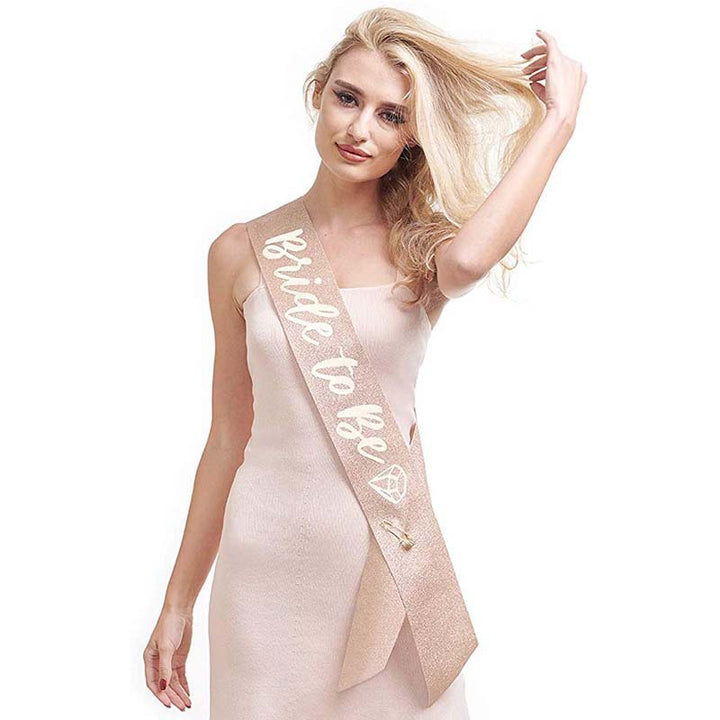 Ladies Glittering Bride Sash Kalsten