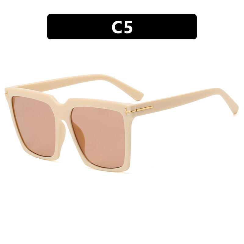 Women's square sunglasses with elegant metal accent Kalsten