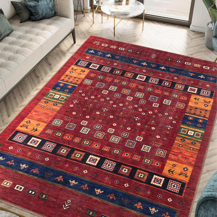 Bohemian Inspired Geometric Area Rug