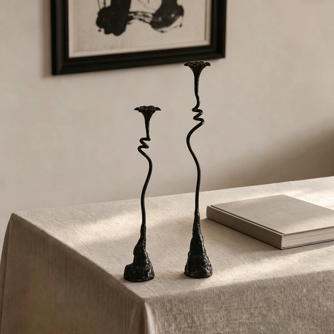 Sculptural Decorative Candle Holders