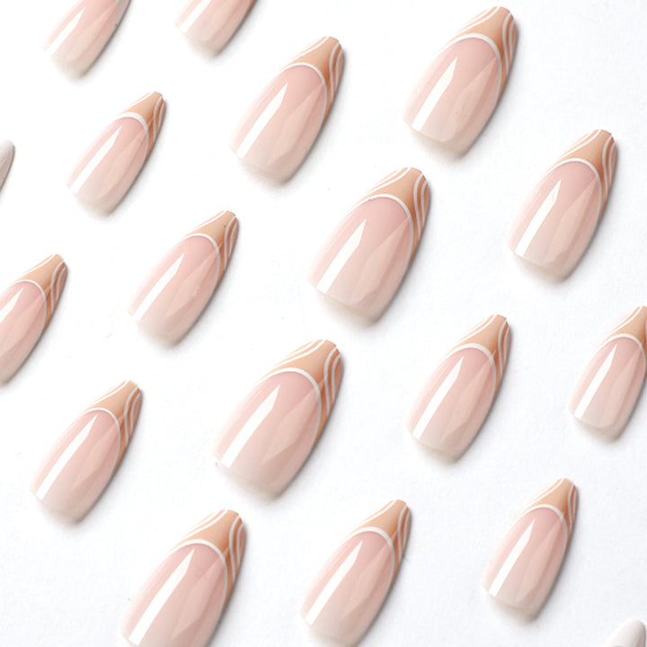 Elegant Nail Extensions with Creative Design Kalsten