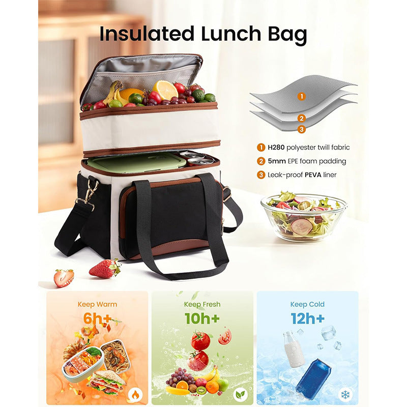 Insulated Lunch Bag with Multiple Compartments Kalsten
