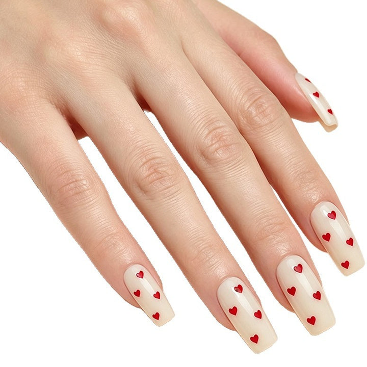Decorative Heart Accented Nail Art Kalsten