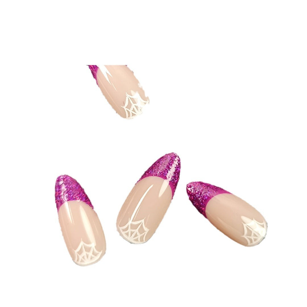 Artistic Spiderweb Press-On Nail Set Kalsten