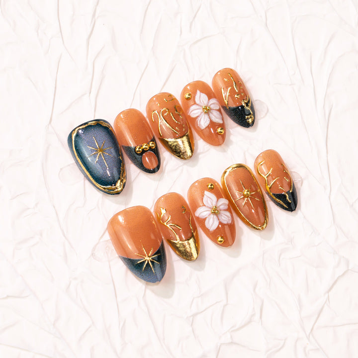 Artistic Press-On Nail Art Collection