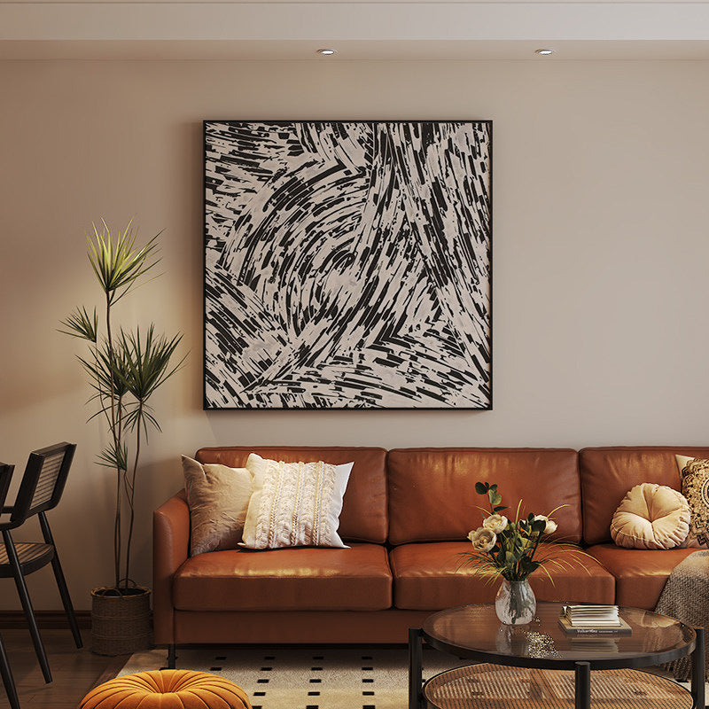 Abstract Brushstroke Canvas Wall Art