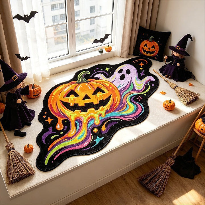 Halloween Cat Design Area Rug for Home