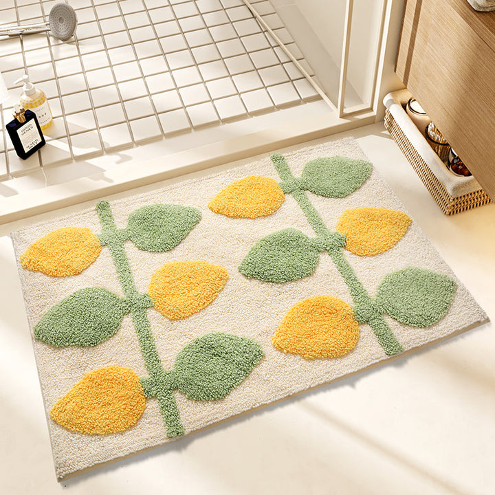 Floral Bath Mat Kalsten