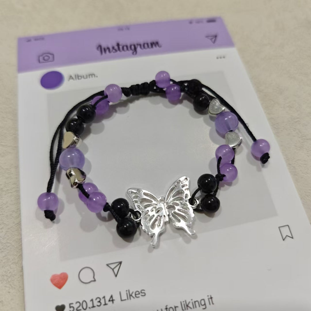 Butterfly Charm Adjustable Bracelet Kalsten