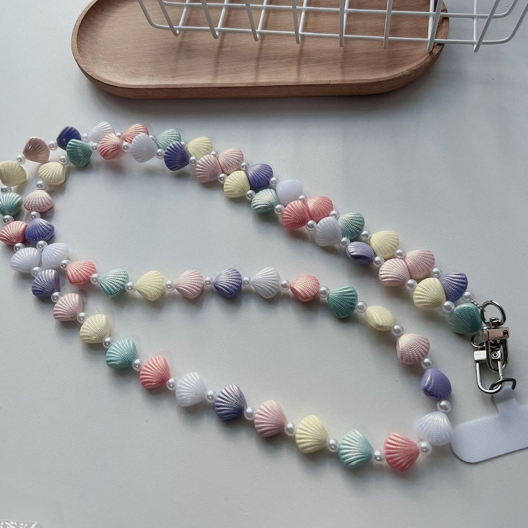 Shell Beaded Phone Lanyard Kalsten