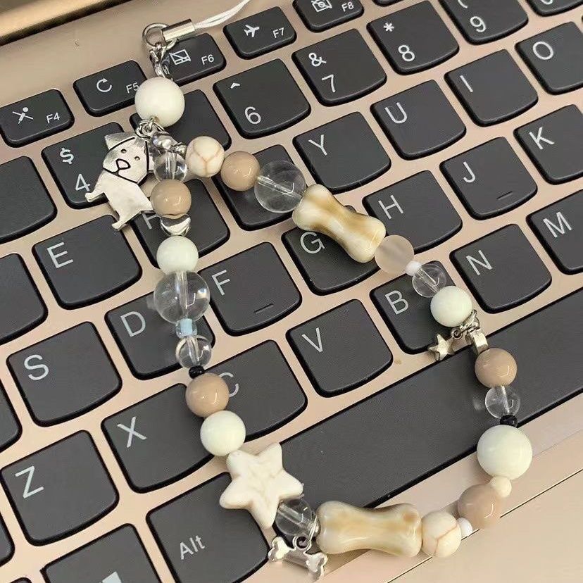 Dog-Themed Charm Beaded Bracelet Kalsten