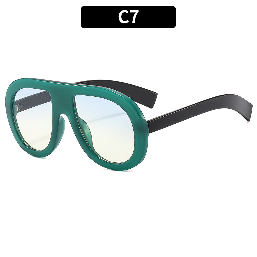 Oversized Protective Shield Sunglasses