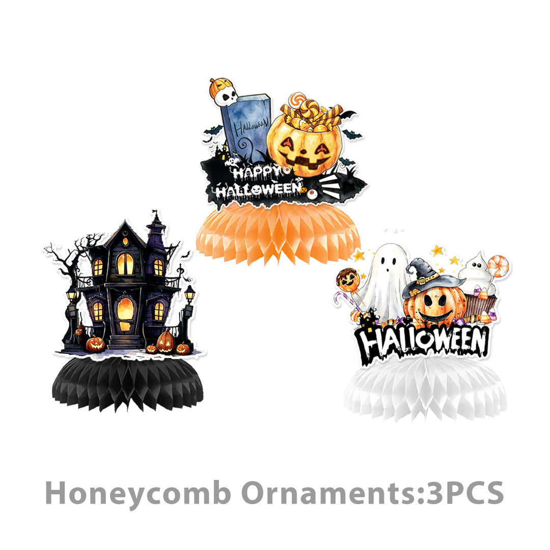 Paper Napkin Set with Halloween Motifs and Detailed Print for Party Decoration