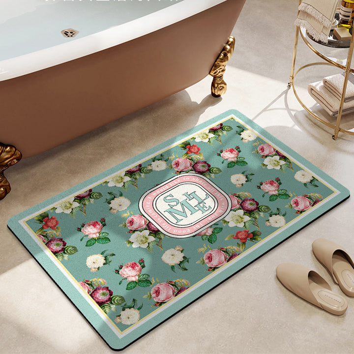 Floral Decorative Bath Mat