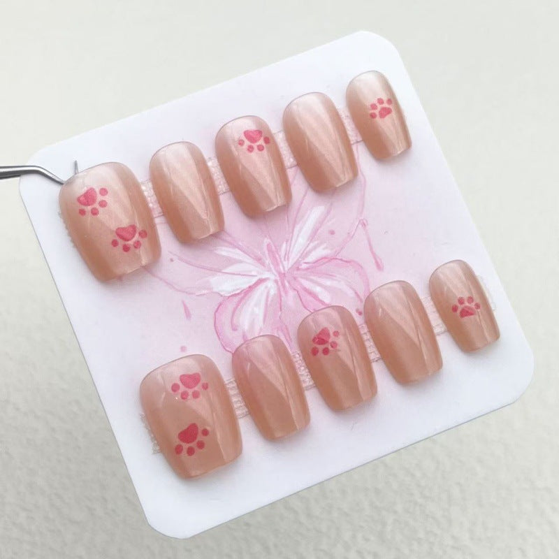 Creative Artificial Nails with Playful Paw Designs Kalsten