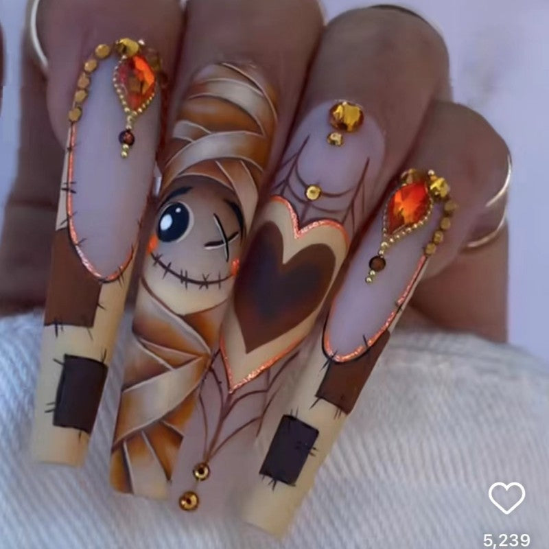 Stylish artificial nails in abstract design Kalsten