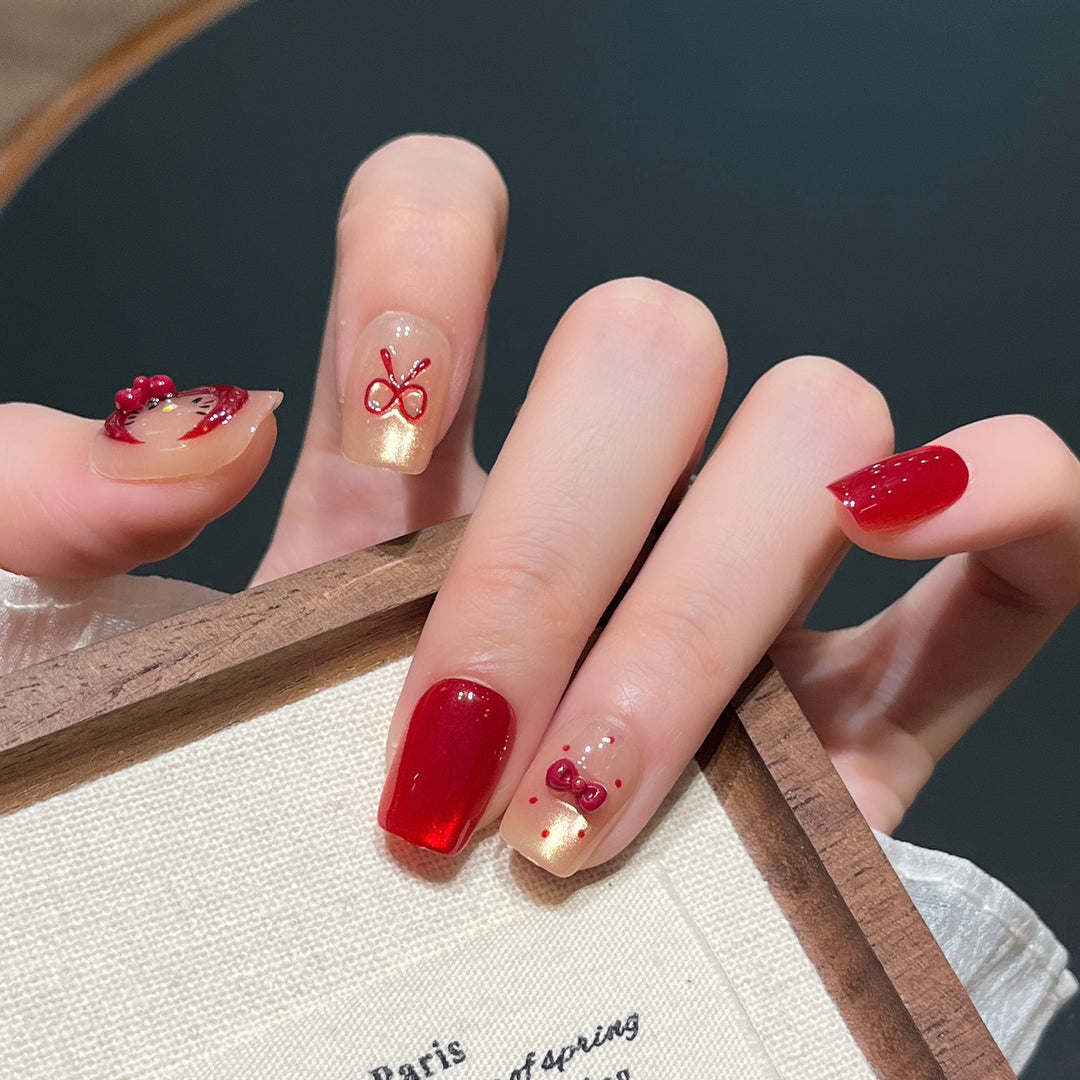 Playful Character-Themed Press-On Nail Art Kalsten