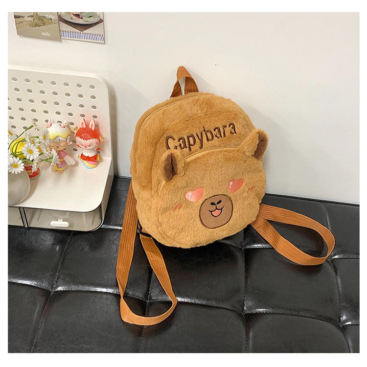 Plush Backpack in Capybara Design Kalsten 1785466535