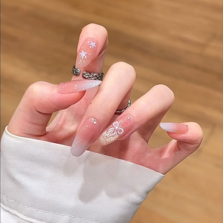 Decorative Crystal-Embellished Press-On Nails Kalsten