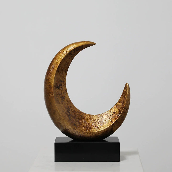 Decorative Crescent Moon Sculpture