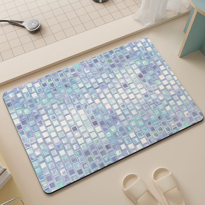 Luxurious Mosaic Design Bathroom Mat Kalsten