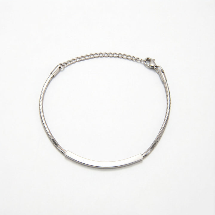 Elegant Minimalist Silver Chain Bracelet Kalsten