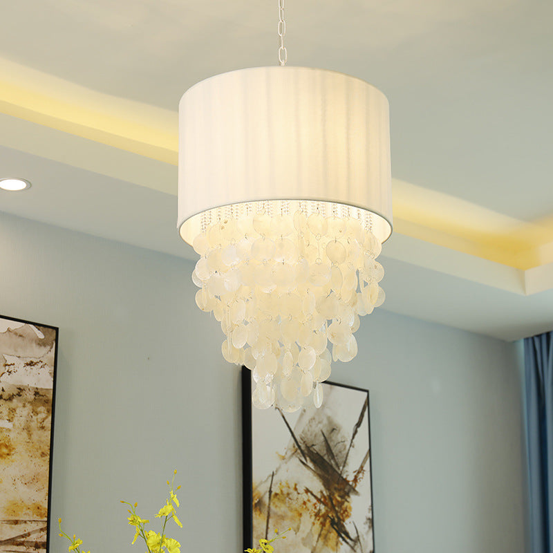 Elegant Capiz Shell Pendant Light