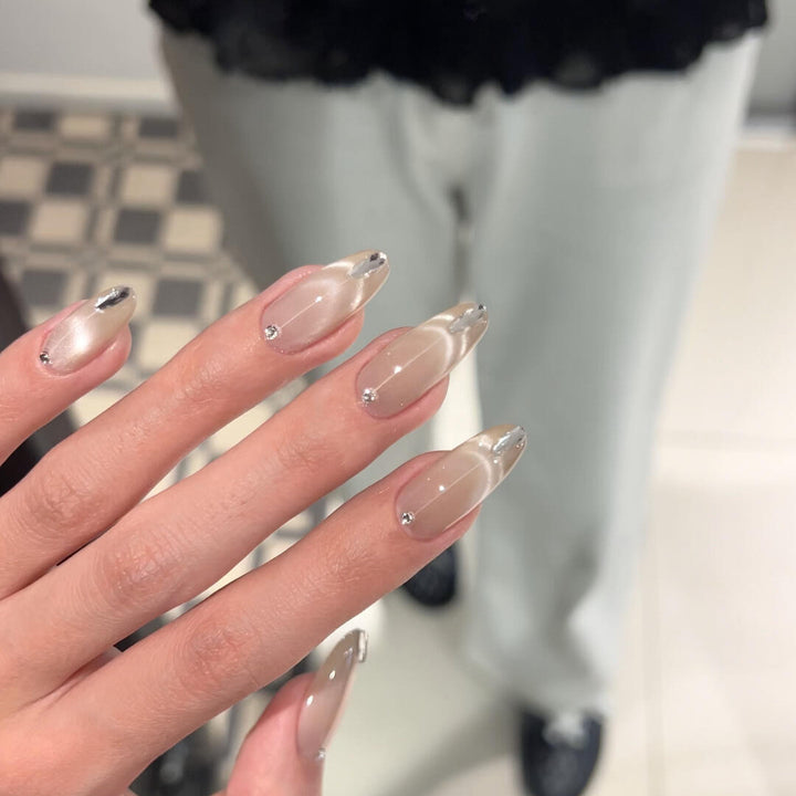 Artificial Nail Set with Elegant French Style Kalsten