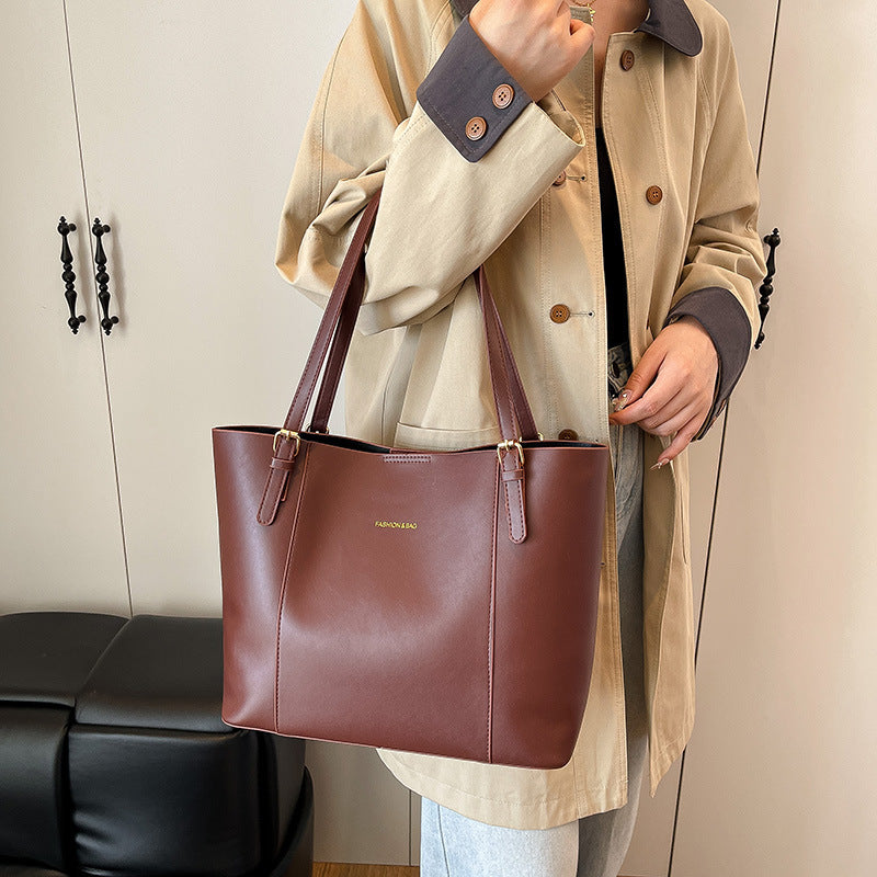 Sleek Minimalist Leather Tote Bag Kalsten