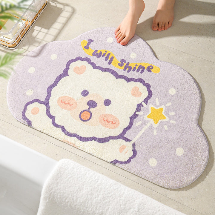 Fun Cartoon-Themed Bath Mat