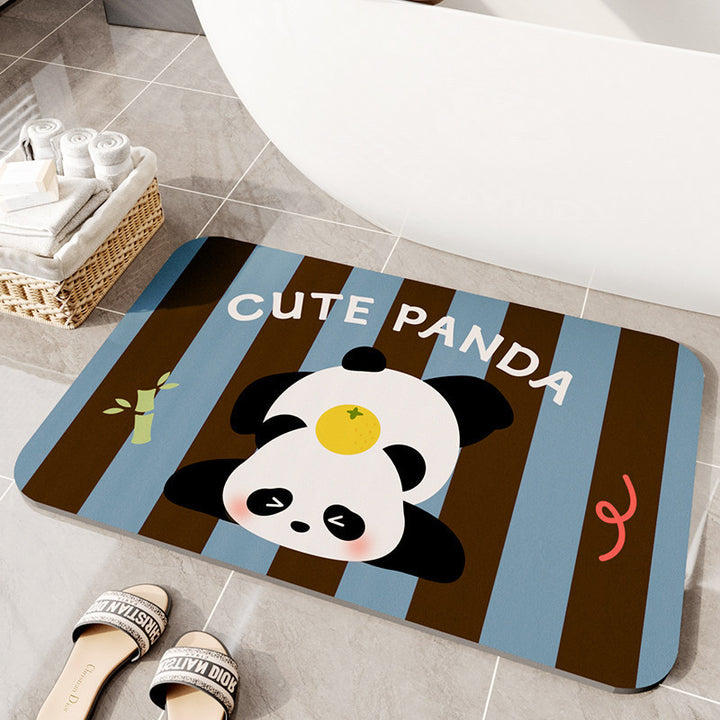 Plush Cartoon Rabbit Bath Mat