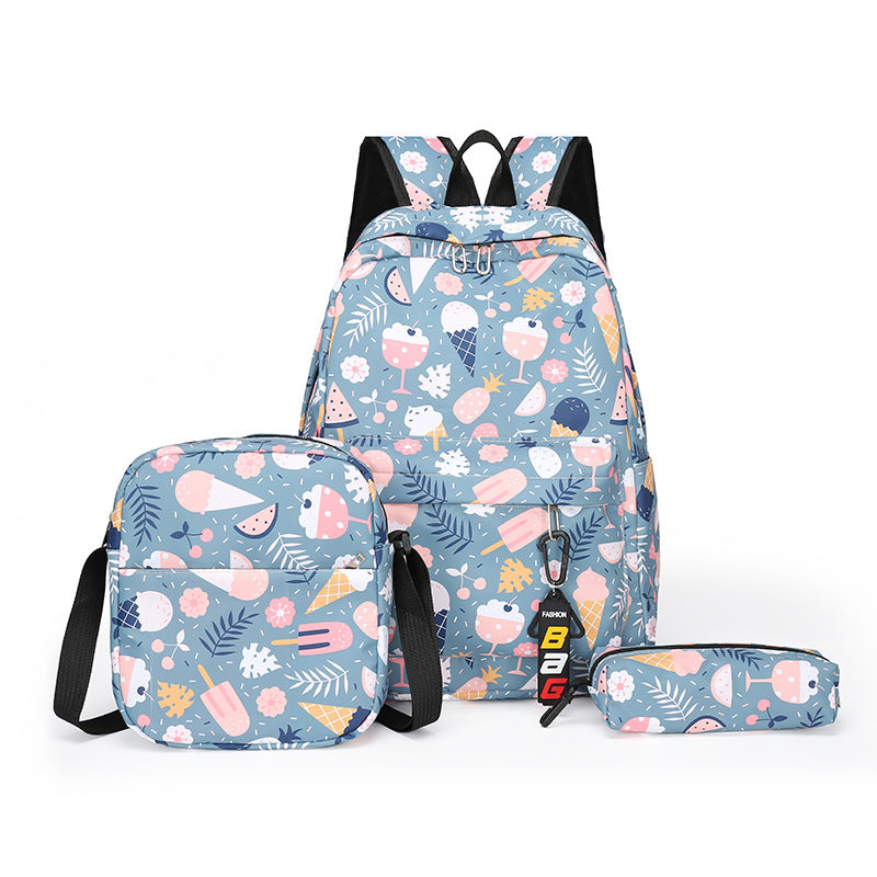 Backpack set with practical shoulder bag and pencil case Kalsten