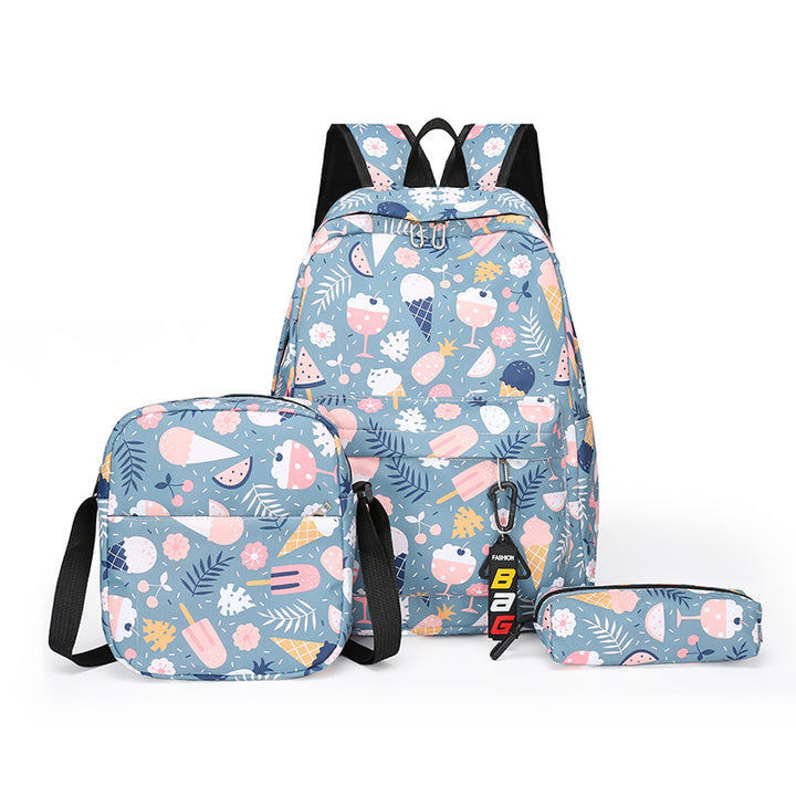 Backpack set with practical shoulder bag and pencil case Kalsten