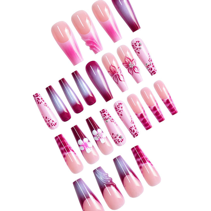 Floral 3D Decorative Press-On Nail Extensions Kalsten
