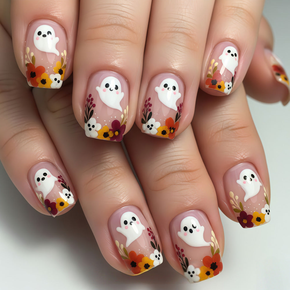Artificial nails with playful spirit design Kalsten