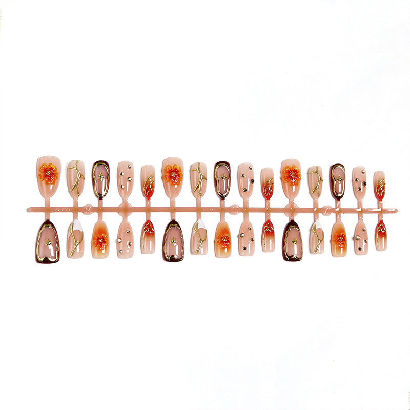 Do-it-Yourself artificial nails with floral designs Kalsten