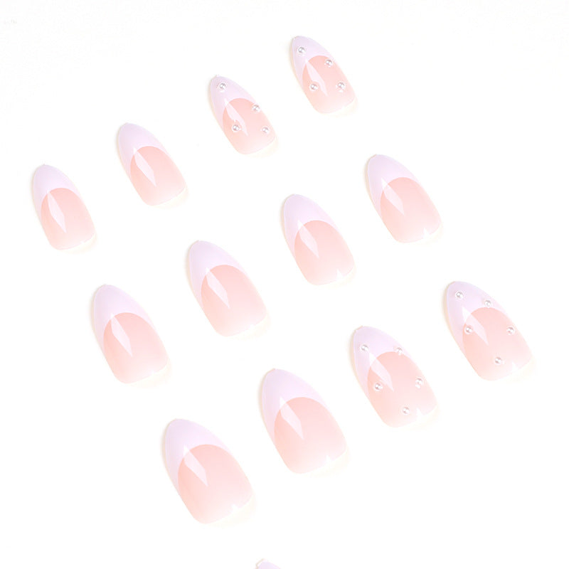 Artful acrylic nails with elegant French tip Kalsten